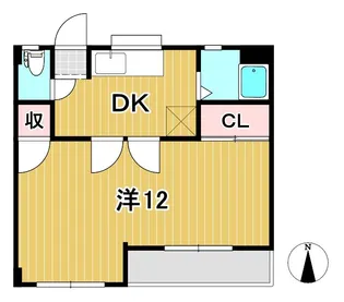 森山ハイツ【1階】の間取り