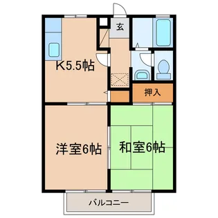 サンセレニティ【2階】の間取り