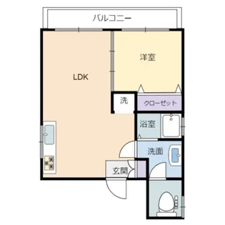 河野ビル【5階】の間取り