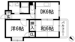 エミネンス宝塚【3階】の間取り