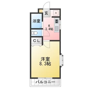 リヴィエール木町【1階】の間取り