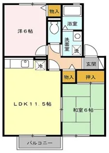 スカイコート【1階】の間取り