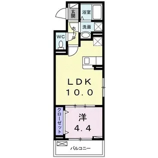 ウエストリバー 五番館【3階】の間取り