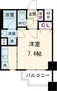 クレヴィスタ代田橋【7階】の間取り