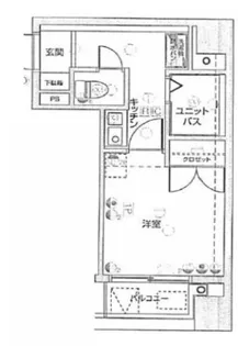 グランヴァン水天宮【3階】の間取り