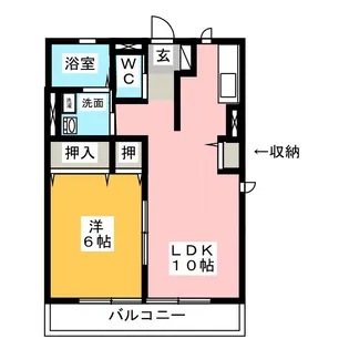コーポタカトII【2階】の間取り