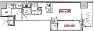 Park Lane Kujo【10階】の間取り