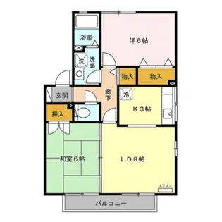 サンメゾンA【2階】の間取り