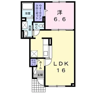 北信濃スカイハイツII【1階】の間取り