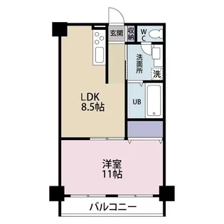 ラーバン・ライブ・レジデンス【3階】の間取り