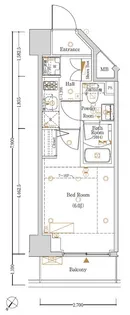 Log登戸station west【3階】の間取り