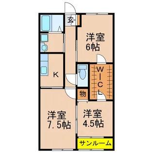 クレパス A棟【1階】の間取り