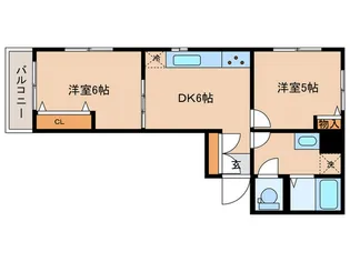 第一ハヤブサマンション【2階】の間取り