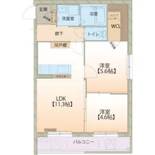 Laxmi【2階】の間取り
