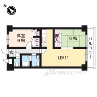 めるべーゆ杉【3階】の間取り