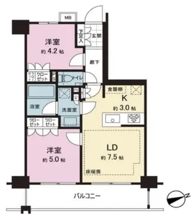 オープンレジデンシア新宿ザ・ハウス【9階】の間取り