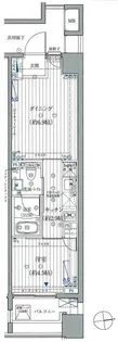 コスモグラシア芝大門【10階】の間取り