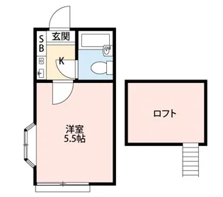 プラザ・ドゥ・ぺートンB棟【2階】の間取り