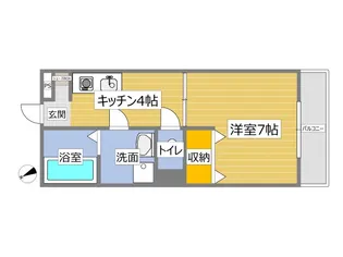 Cozy Apartment【1階】の間取り