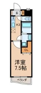 シャリテ 花澤【1階】の間取り