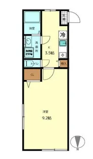アクセス前野町【3階】の間取り