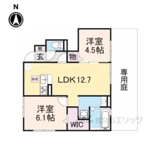 フィオレンテ大和【1階】の間取り
