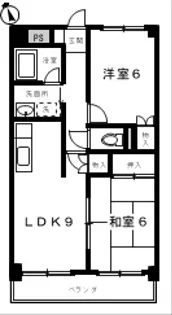 ロイヤルコート老松【1階】の間取り