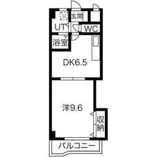 レジデンス黒龍【7階】の間取り