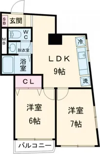 サンシュウ大山コーポ【4階】の間取り