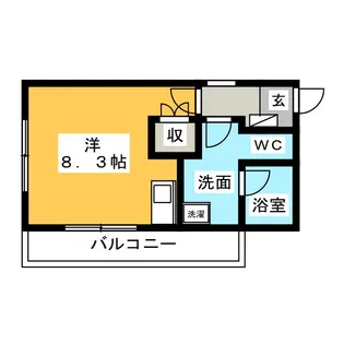 Pre cher八田【2階】の間取り