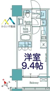 パークアクシス横濱関内SQUARE【5階】の間取り