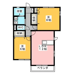 長岡ファミールマンション【1階】の間取り
