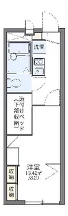 レオパレスNAGAKURA【2階】の間取り