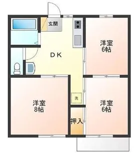 グリーンコーポ【2階】の間取り