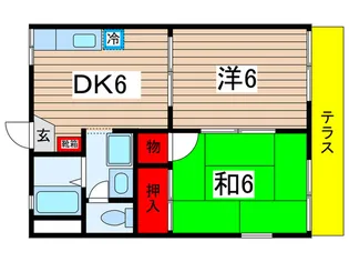コ-プあさひ【1階】の間取り