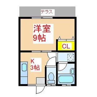 久木田アパート【1階】の間取り