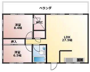 PACIFIC KITAMAE APARTMENT【4階】の間取り