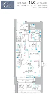 Le a横濱阪東橋弐番館【2階】の間取り
