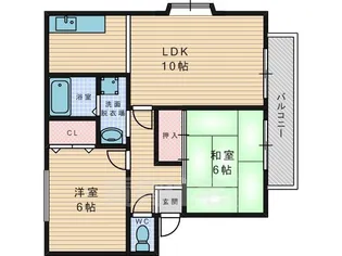 リバーランドジョイD棟【1階】の間取り
