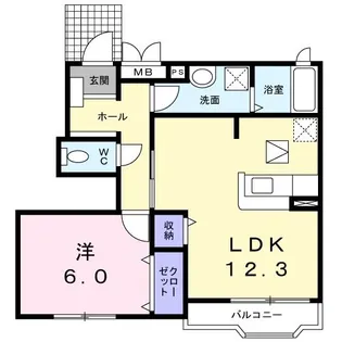 メゾン アルディ【1階】の間取り