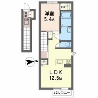 シャーメゾンコーラル【2階】の間取り