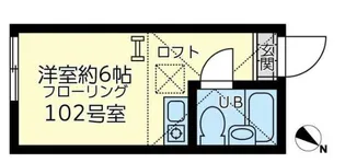 ユナイト鴨居ゴーギャンの夢【1階】の間取り