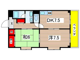 ファミ-ユKADO1st【4階】の間取り