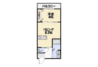 Lyk貝塚【1階】の間取り