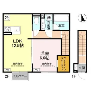 クレリア城東【2階】の間取り