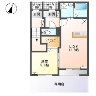 コンフォルトアンビエンテII【1階】の間取り
