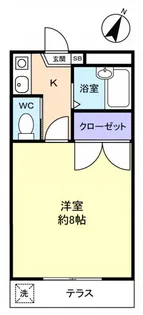 ジュネパレス津田沼第16【1階】の間取り