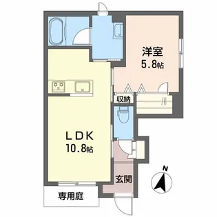 ハイマートK【1階】の間取り