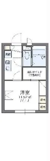 レオパレスカトルセゾン戸田公園【2階】の間取り