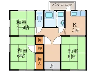 神崎ハイツ A棟【2階】の間取り
